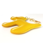 Preview: Trixi Gronau Bag Charm Taschenanhaenger Doggy xl Leder gelb, seitenansicht